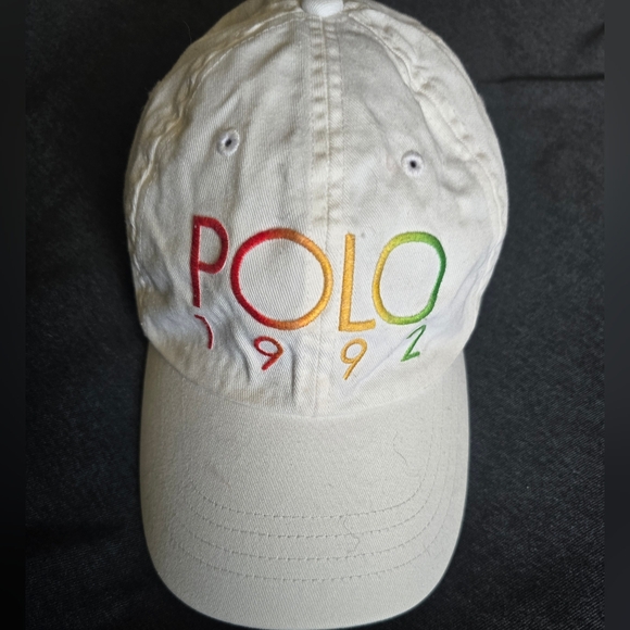 Polo Ralph Lauren Other - Polo Ralph Lauren 1992 Chino Ball Cap White